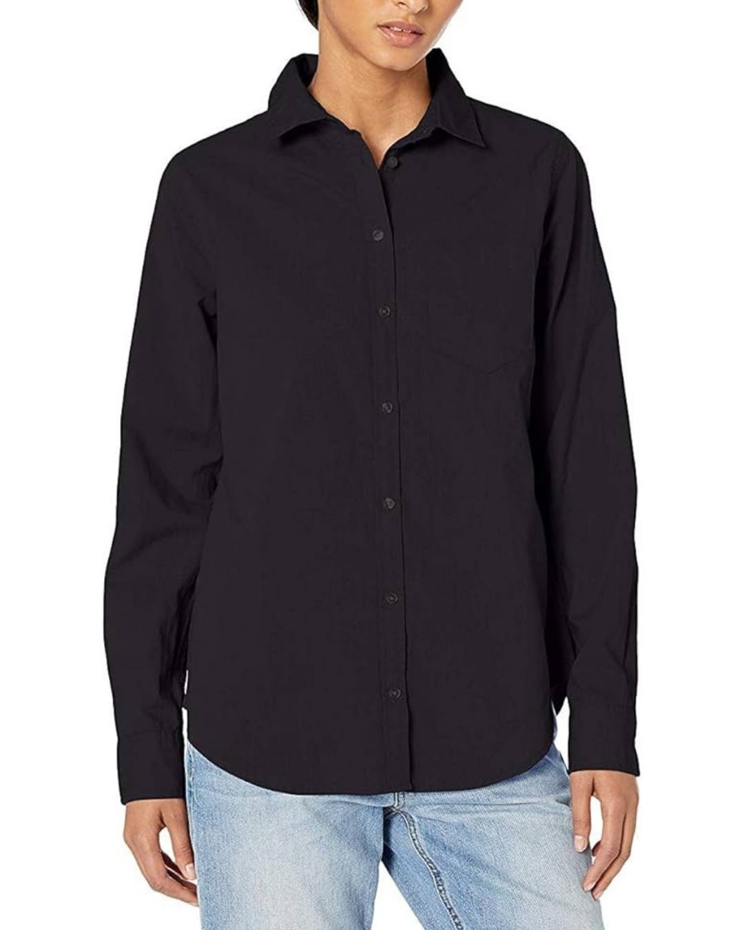 black-long-sleeved-button-up-shirt-women